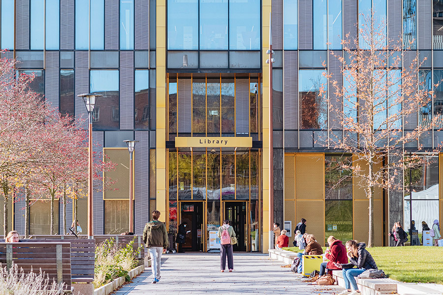 library entrance