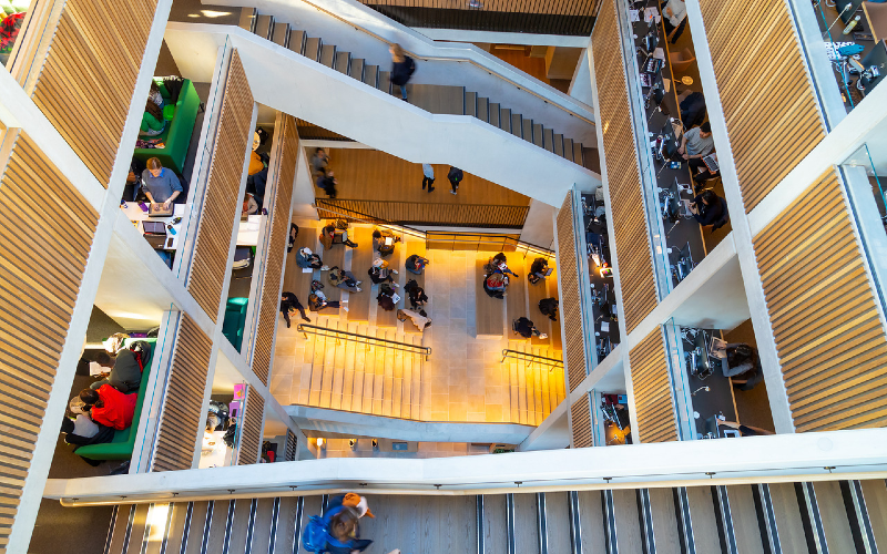 student centre staircases